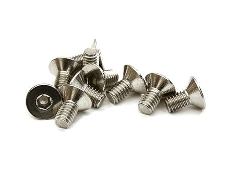 Steel 4 x 8mm Countersunk Hex Screw (10) RC Hardware