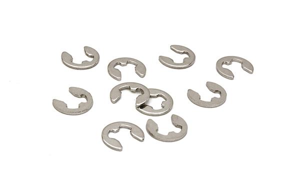 Steel 4mm E-Clip (10) RC Hardware