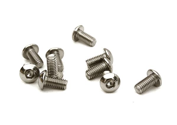 Steel 3 x 6mm Button Head Hex Screw (10) RC Hardware