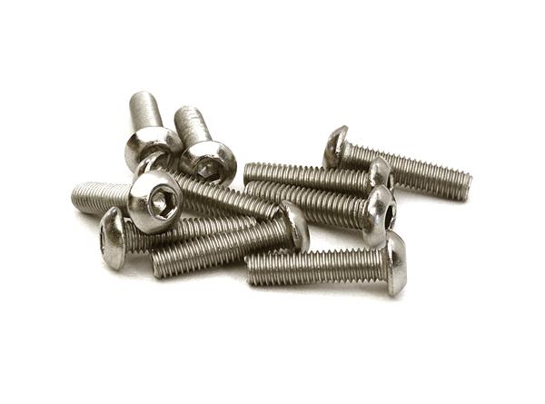 Steel 3 x 12mm Button Head Hex Screw (10) RC Hardware