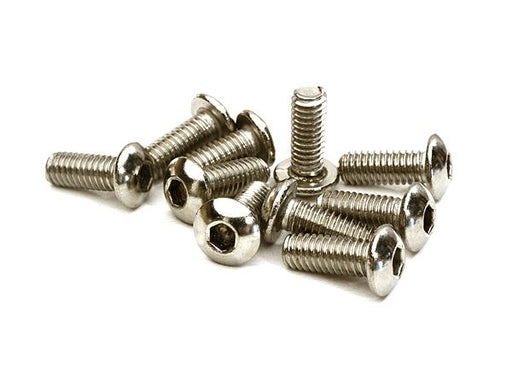 Steel 4 x 10mm Button Head Hex Screw (10) RC Hardware
