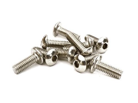 Steel 4 x 12mm Button Head Hex Screw (10) RC Hardware