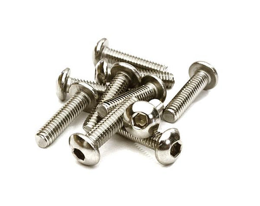 Steel 4 x 16mm Button Head Hex Screw (10) RC Hardware