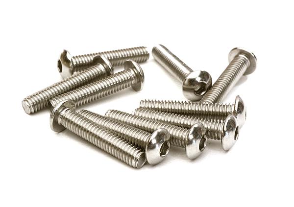 Steel 4 x 20mm Button Head Hex Screw (10) RC Hardware