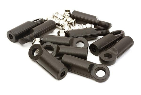 M3 Size Straight 27mm Length Ball Ends Type Tie Rod Ends, w/ 3mm Ball Links