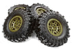 Composite Dual 6 Spoke Off-Road 1.9 Size Wheel & Tire (4) (O.D.=110mm)