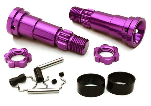 Billet Machined +6mm Ext. Stub Axles for C27070, C27071 & C27072