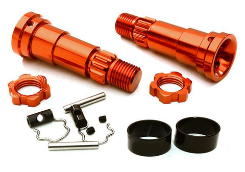 Billet Machined +6mm Ext. Stub Axles for C27070, C27071 & C27072