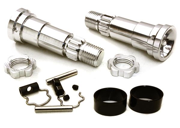 Billet Machined +6mm Ext. Stub Axles for C27070, C27071 & C27072