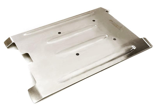 Stainless Steel (Raw) Center Skid Plate for Traxxas 1/10 E-Revo (-2017) & Summit