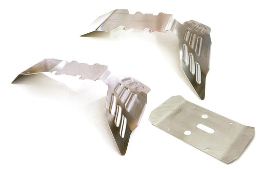 Stainless Steel (Raw) Skid Plate Kit for Traxxas 1/10 E-Maxx