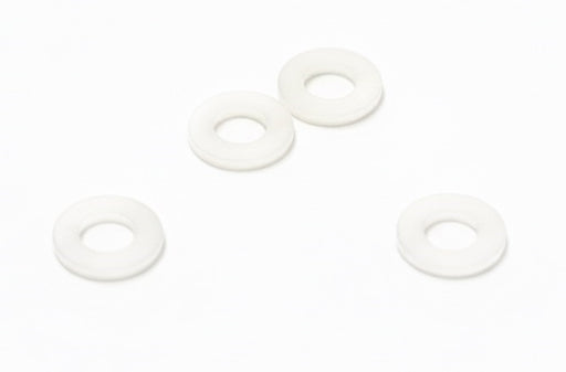 Plastic 3.5x6.8mm Washer Spacer 1.2mm Thickness (4pcs)