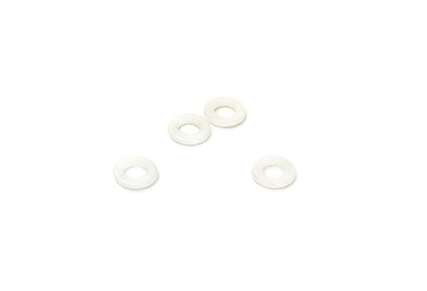 Plastic 3.5x6.8mm Washer Spacer 1.2mm Thickness (4pcs)