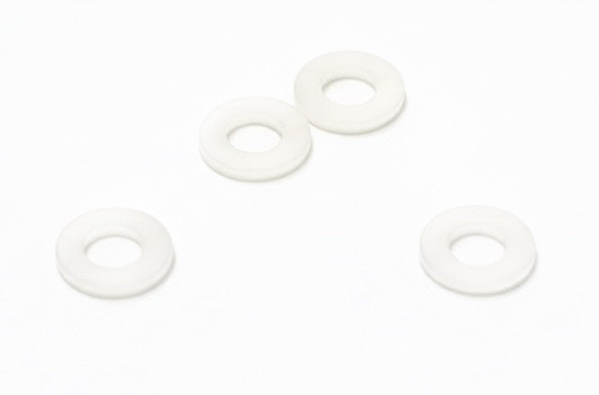 Plastic 3.5x6.8mm Washer Spacer 1.2mm Thickness (4pcs)