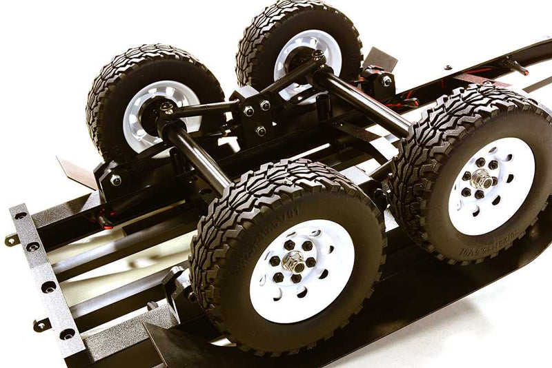 Machined Alloy Dual Axle Boat Trailer Kit for 1/10 Scale RC 670x190x160mm