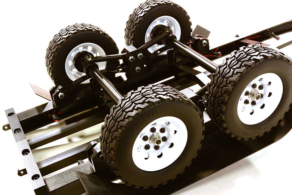 Machined Alloy Dual Axle Boat Trailer Kit for 1/10 Scale RC 670x190x160mm