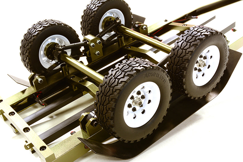 Machined Alloy Dual Axle Boat Trailer Kit for 1/10 Scale RC 670x190x160mm