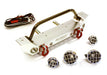 Realistic Alloy Machined Scale Front Bumper w/LED Lights for Axial 1/10 SCX10 II