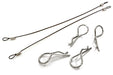 Secured Body Clip (4) with 150mm Retainer Link for 1/8 Scale