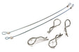 Secured Body Clip (4) with 150mm Retainer Link for 1/8 Scale