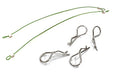 Secured Body Clip (4) with 150mm Retainer Link for 1/8 Scale