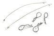 Secured Body Clip (4) with 150mm Retainer Link for 1/8 Scale