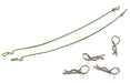 Secured Body Clip (4) with 120mm Retainer Link for 1/10 On-Road
