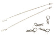 Secured Body Clip (4) with 120mm Retainer Link for 1/10 On-Road
