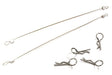 Secured Body Clip (4) with 140mm Retainer Link for 1/10 Off-Road Crawler