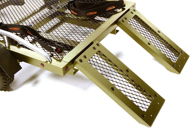 Machined Alloy Flatbed Dual Axle Car Trailer Kit for 1/10 Scale RC 580x320x110mm