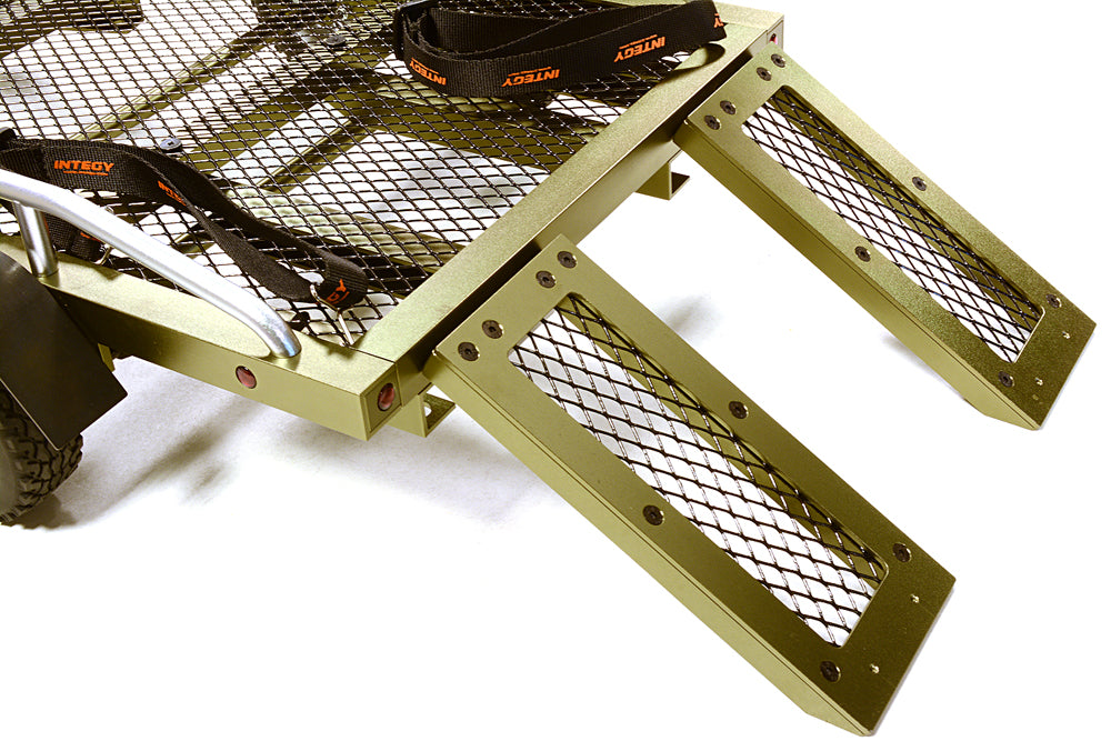 Machined Alloy Flatbed Dual Axle Car Trailer Kit for 1/10 Scale RC 580x320x110mm