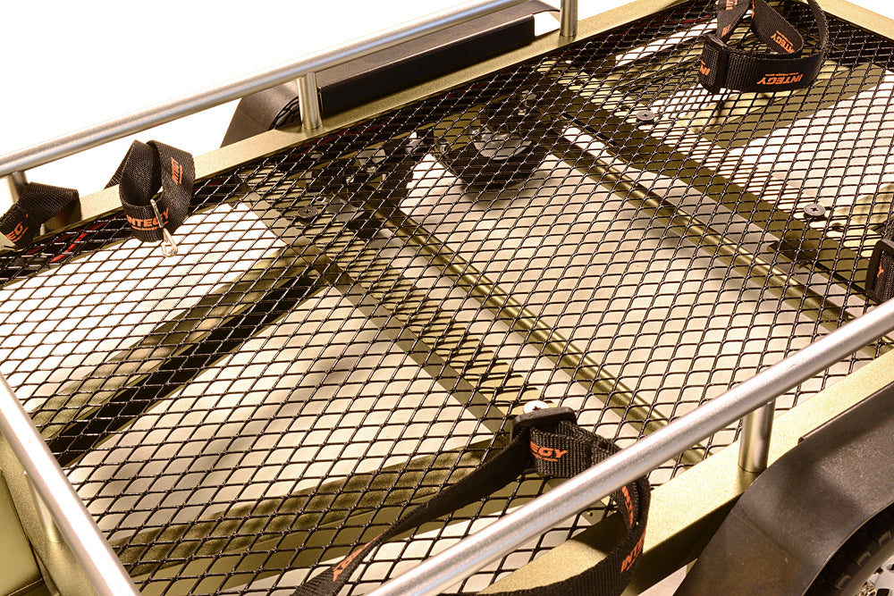 Machined Alloy Flatbed Dual Axle Car Trailer Kit for 1/10 Scale RC 580x320x110mm