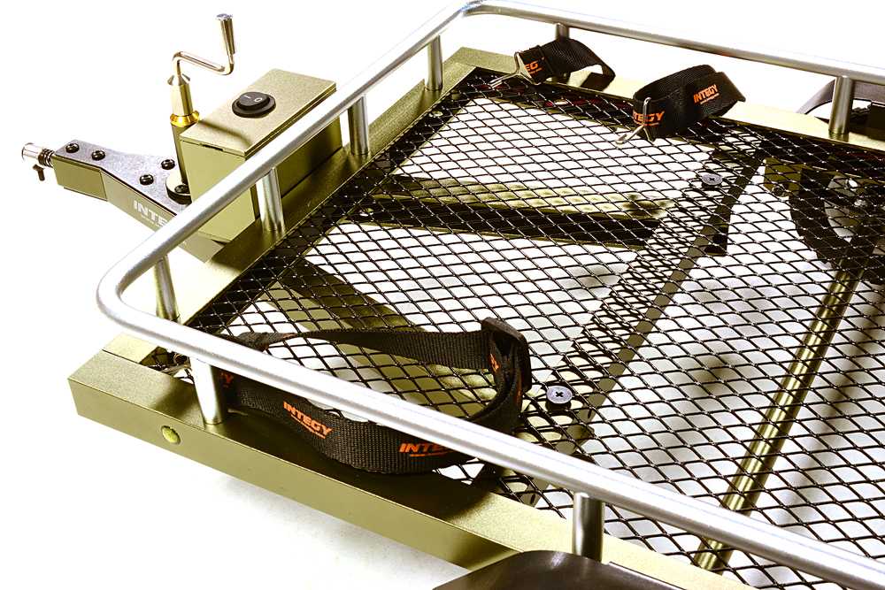 Machined Alloy Flatbed Dual Axle Car Trailer Kit for 1/10 Scale RC 580x320x110mm