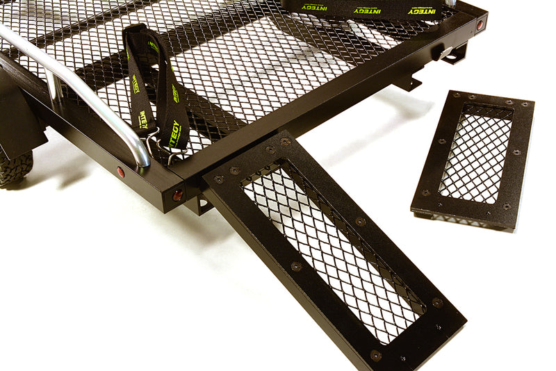 Machined Alloy Flatbed Dual Axle Car Trailer Kit for 1/10 Scale RC 640x370x110mm