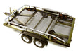 Machined Alloy Flatbed Dual Axle Car Trailer Kit for 1/10 Scale RC 640x370x110mm