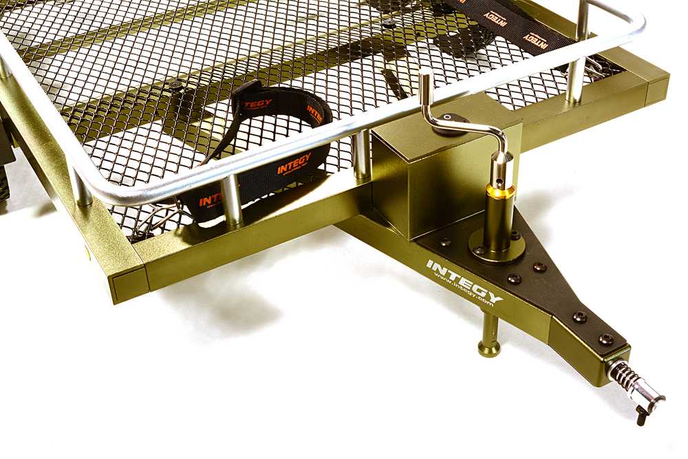 Machined Alloy Flatbed Dual Axle Car Trailer Kit for 1/10 Scale RC 640x370x110mm