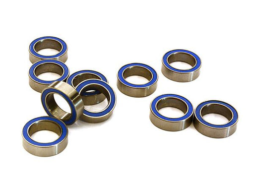 Low Friction Blue Rubber Sealed Ball Bearings (10) 8x12x3.5mm for RC Vehicles