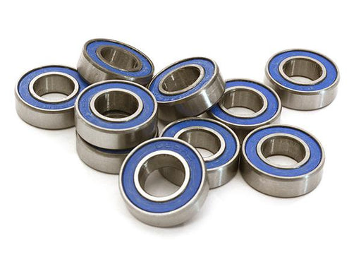 Low Friction Blue Rubber Sealed Ball Bearings (10) 8x16x5mm for RC Vehicles