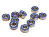 Low Friction Blue Rubber Sealed Ball Bearings (10) 5x11x4mm for RC Vehicles