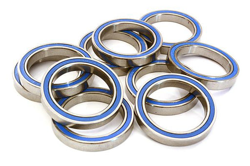 Low Friction Blue Rubber Sealed Ball Bearings (10) 20x27x4mm for RC Vehicles