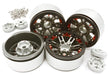 Billet Machined 1.9 D6 Spoke Wheels w/ 0 & +6 Adapters for Traxxas TRX-4