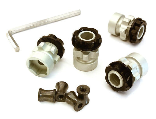 Billet Machined 17mm Hex Wheel Hub +10mm Offset (4) for Traxxas 1/10 Slash 4X4
