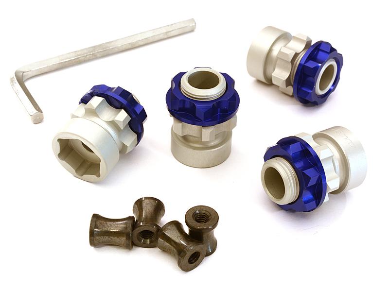 Billet Machined 17mm Hex Wheel Hub +10mm Offset (4) for Traxxas 1/10 Slash 4X4