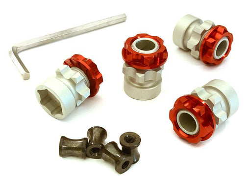 Billet Machined 17mm Hex Wheel Hub +10mm Offset (4) for Traxxas 1/10 Slash 4X4