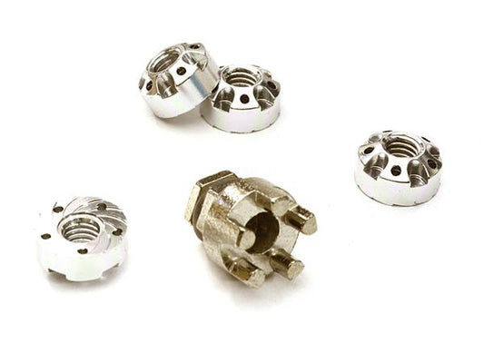 Realistic Billet Machined M4 Size Wheel Nut for Traxxas 1/10