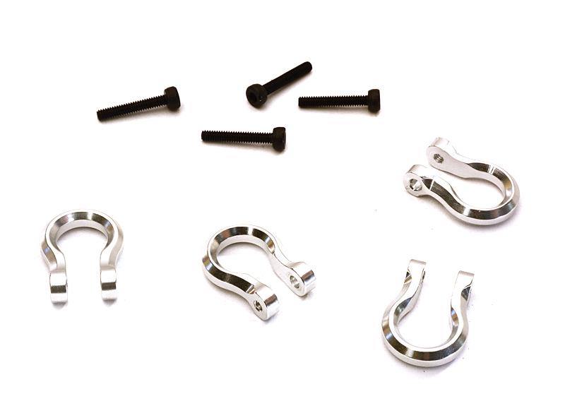 Realistic 1/10 Bow Shackle (4) for Off-Road Trail Rock Crawling