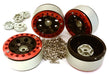 Billet Machined 1.9 8H Spoke Wheels w/ 0 & +3 Adapters for Traxxas TRX-4