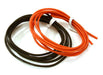 Flexible 22 AWG Gauge Silicone Wire 1m Set, 39in Black 39in Red