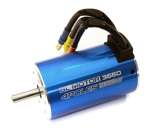 High Performance 4 Poles 2600kV Brushless Motor 3660 Size for 1/10 & 1/8 Scale
