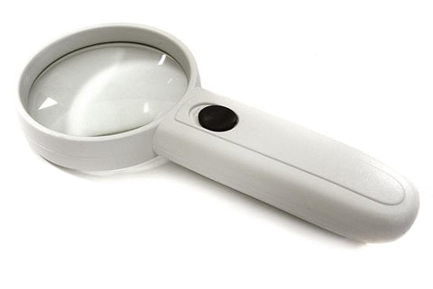 Handheld 4x Magnifier 65mm w/ Twin LED for RC Model